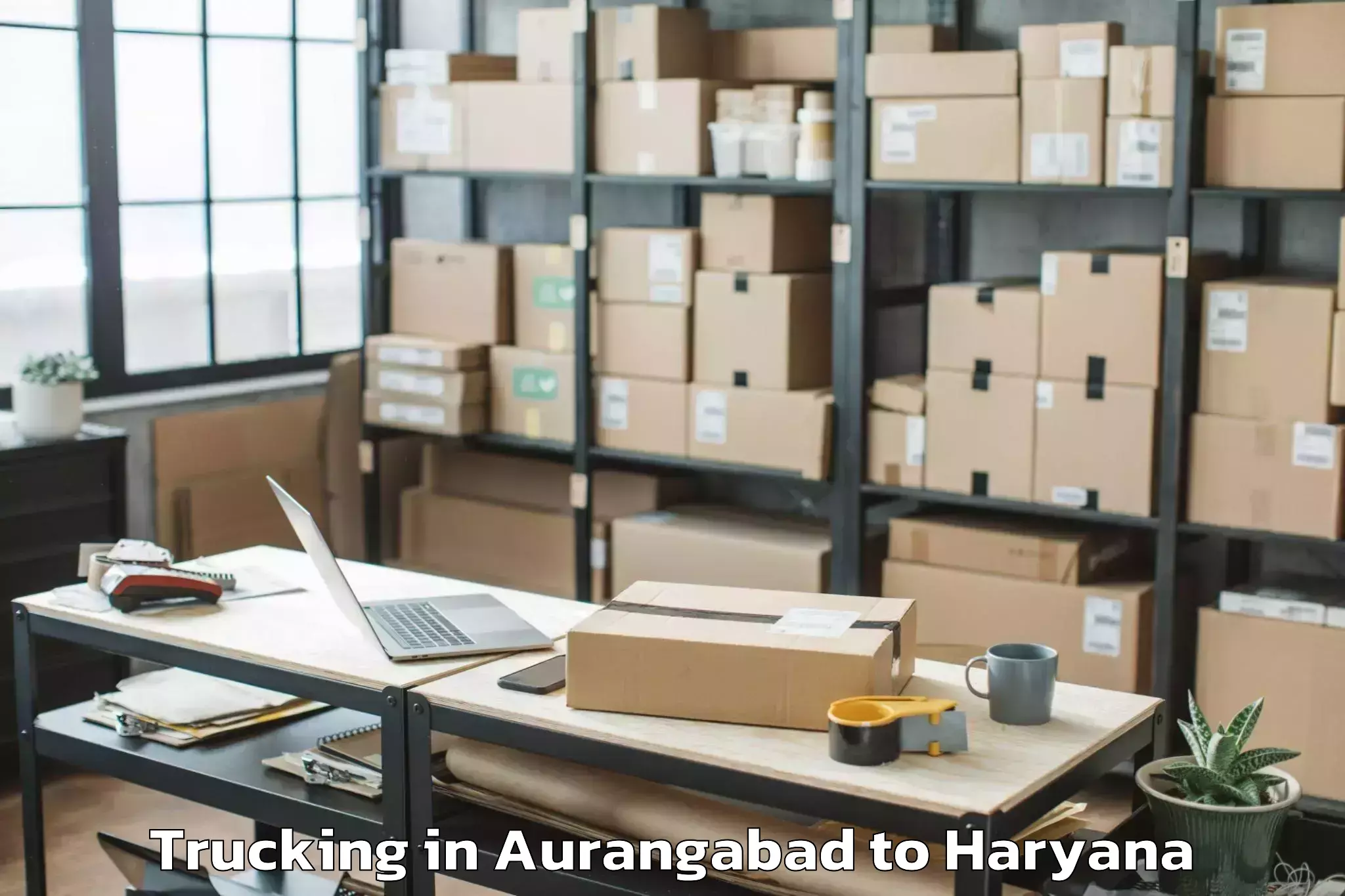 Easy Aurangabad to Khewra Trucking Booking